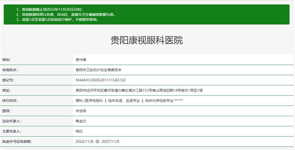 贵州康视眼科医院真人口碑评价怎么样？